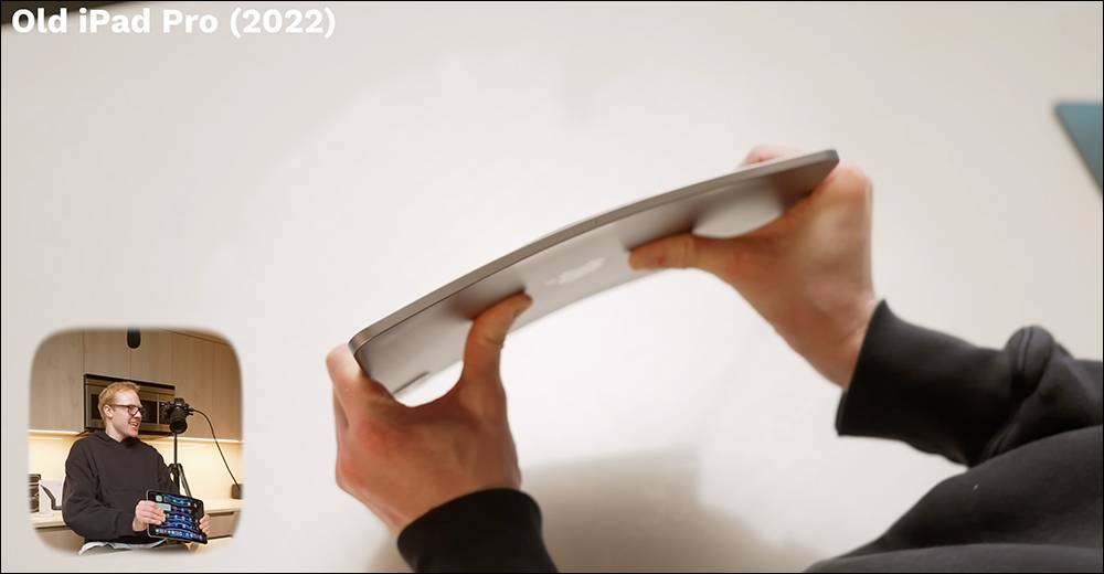 全新 M4 iPad Pro 在暴力测试视频，史上最薄苹果设备，抗弯曲能力表现比前一代更好！ （但还是不建议去折它 - 摩榜