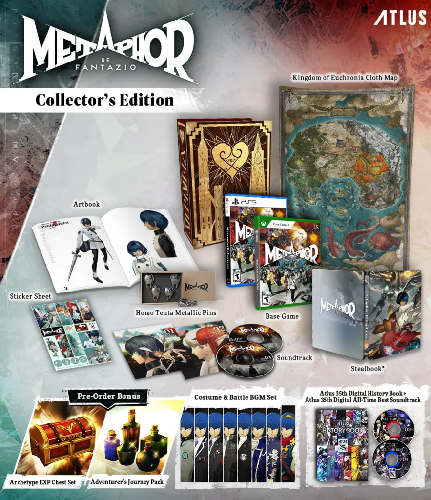 ATLUS新作《Metaphor: ReFantazio》公开上线日期和最新预告片！游戏实体版和典藏版开放预购