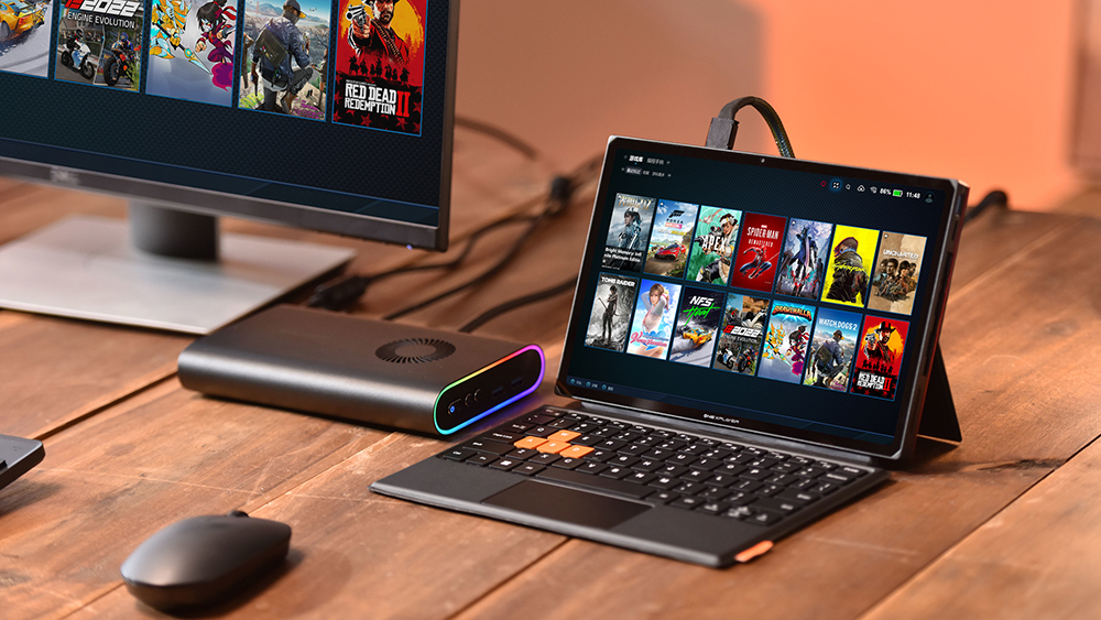 OneXPlayer X1 可变掌机的平板电脑登场，结合 Switch 和微软 Surface 特色 - 榜哥
