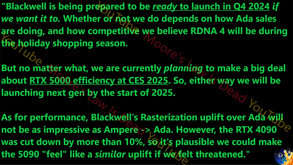 NVIDIA 下一代 RTX 5000 “Blackwell” 显卡可能会比想象中更早推出 - 榜哥