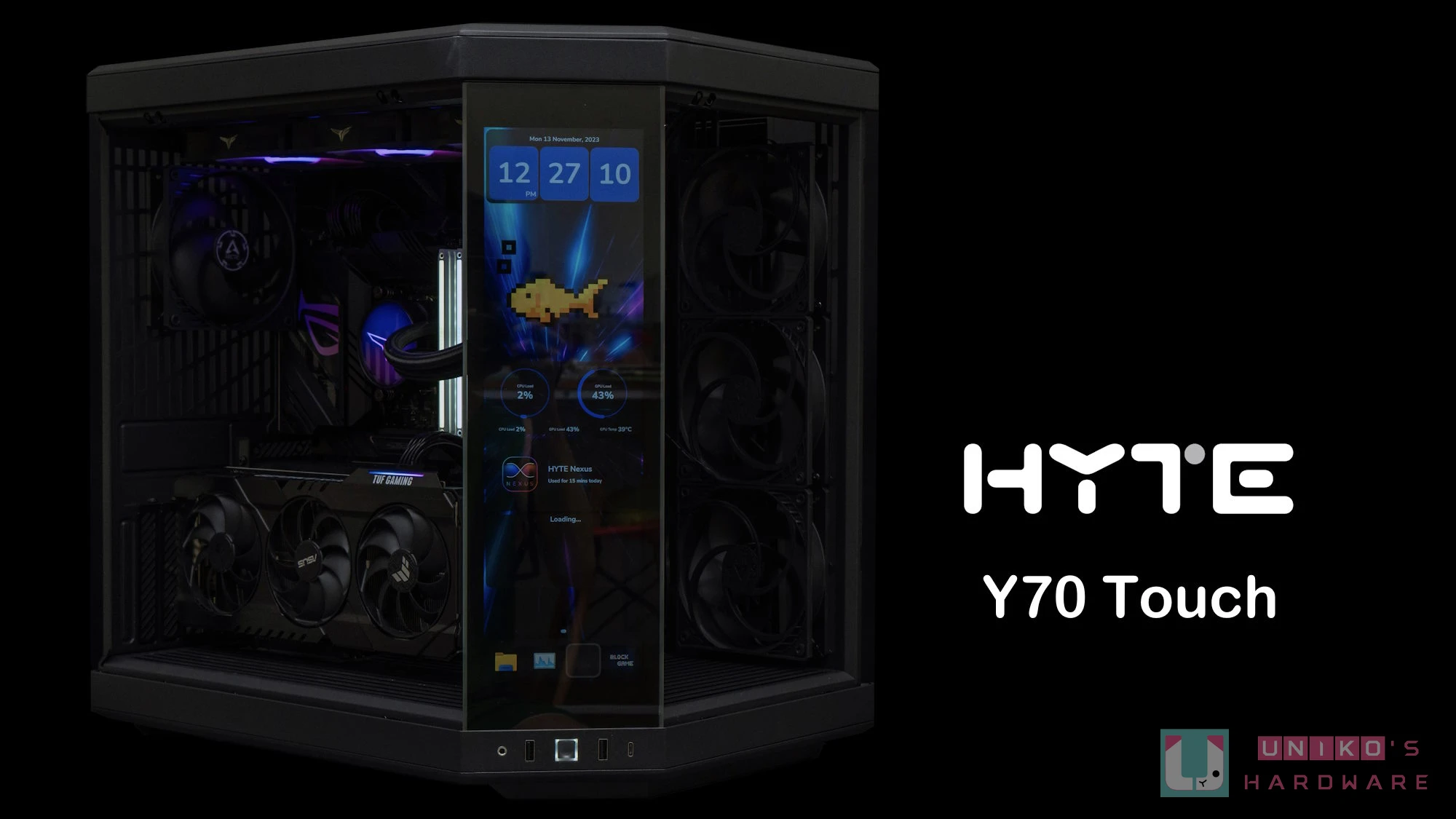 多了屏幕观感再提升！ HYTE Y70 Touch 全景机壳开箱评测