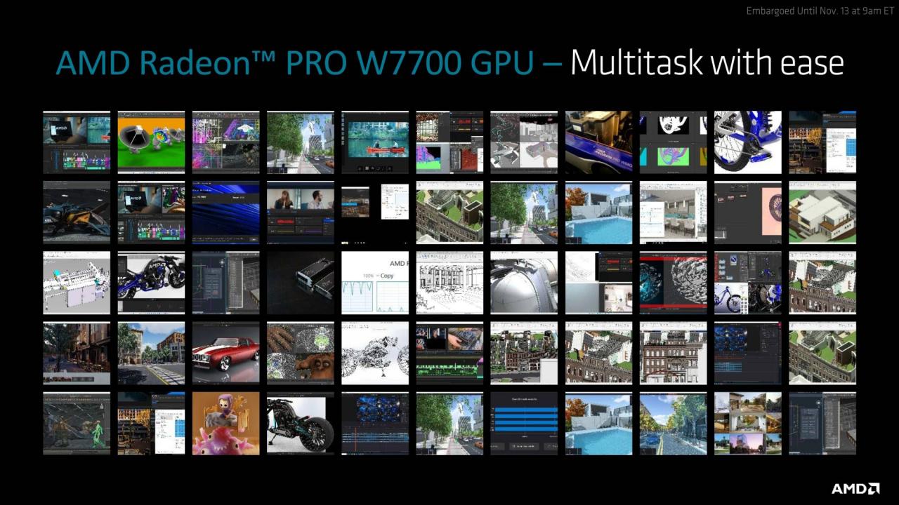 AMD Radeon PRO W7700 绘图卡规格解禁