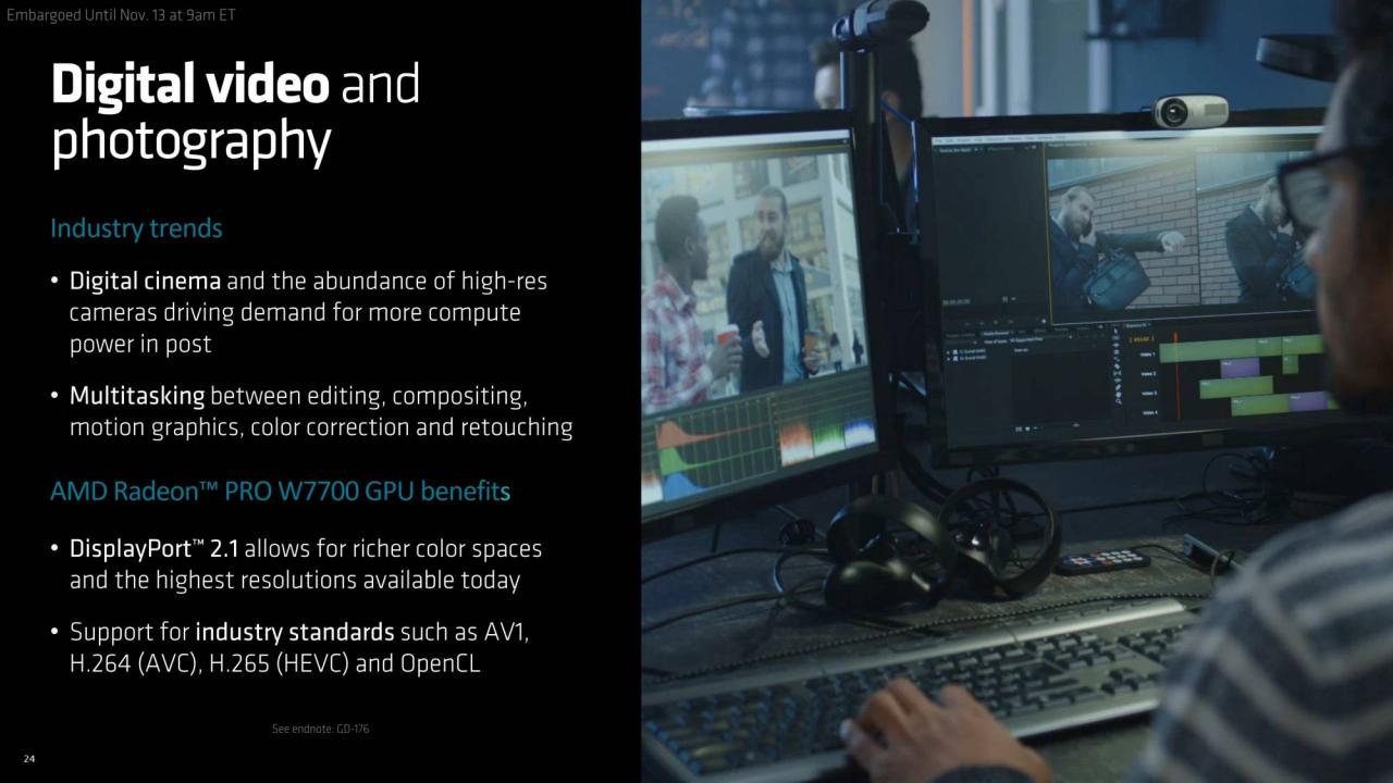 AMD Radeon PRO W7700 绘图卡规格解禁