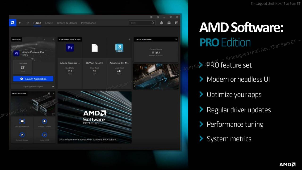 AMD Radeon PRO W7700 绘图卡规格解禁