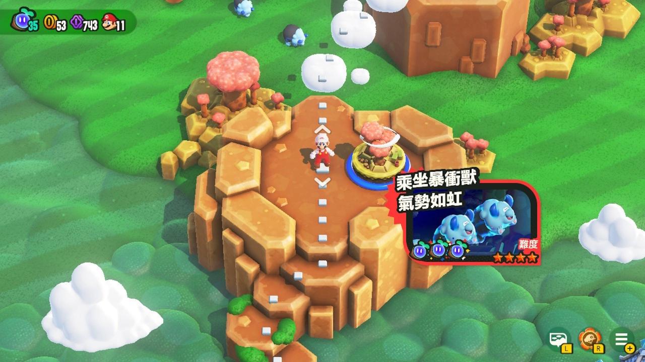 Switch超级马里欧兄弟惊奇攻略：水管岩平原全3关隐藏旗杆详细位置图解