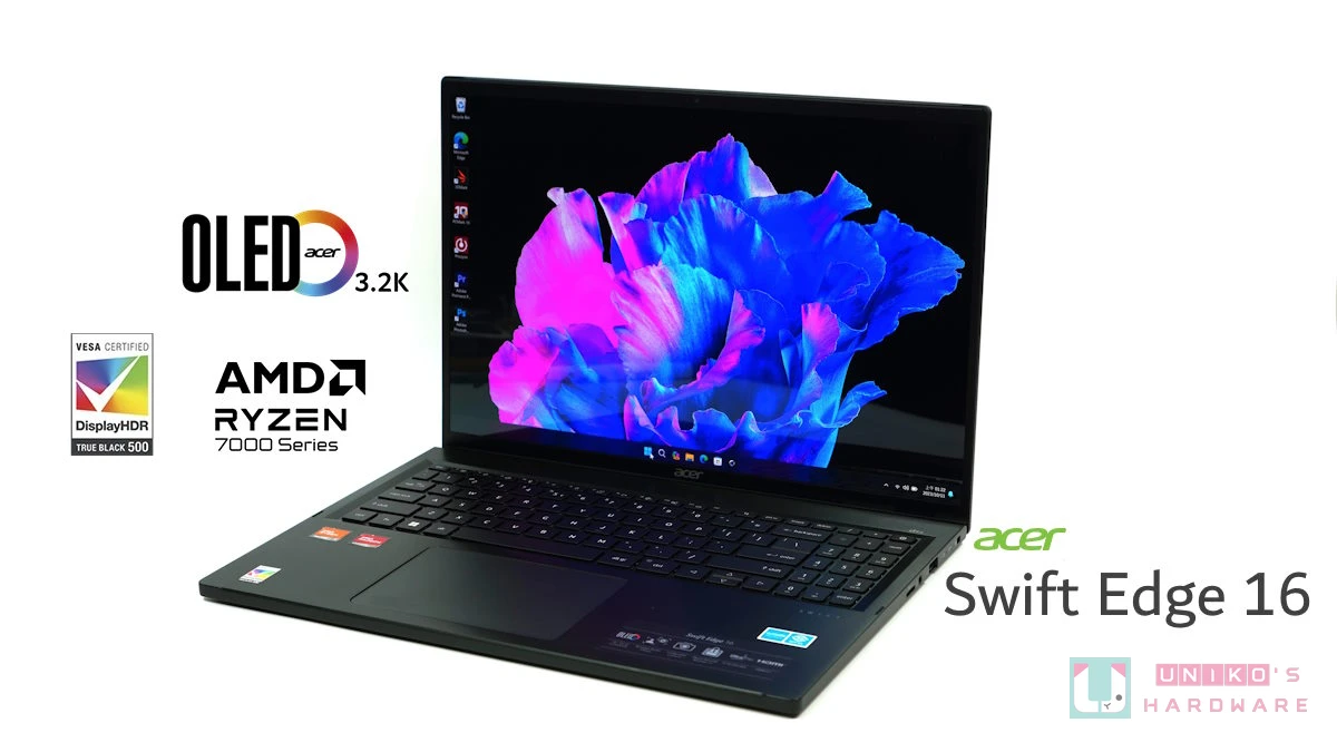 AI 处理器R7 7840U，Acer Swift Edge 16 笔记本评测开箱