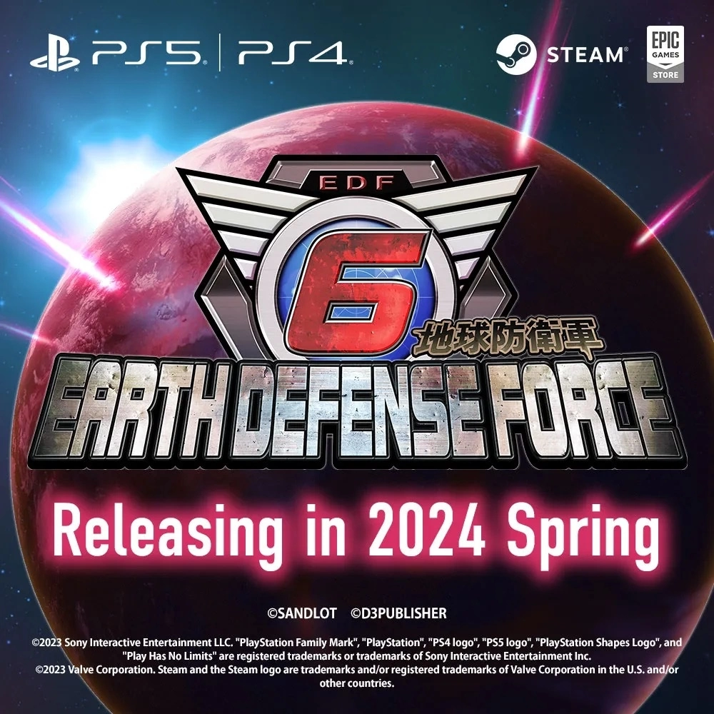 《地球防卫军6》Steam/Epic Game Store版2024年春天即将推出