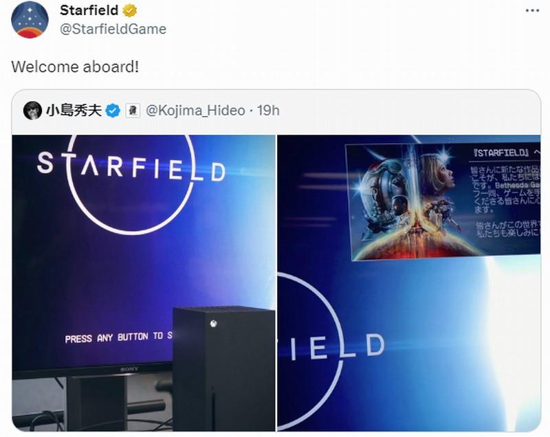 小岛秀夫用Sony显示器玩《星空》 Bethesda赞好欢迎加入