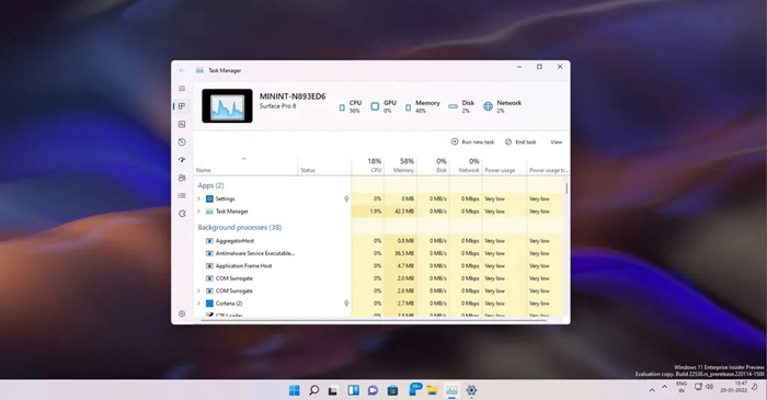 Windows 11全新工作管理员大改进，引入多项实用功能还可检查电池健康度