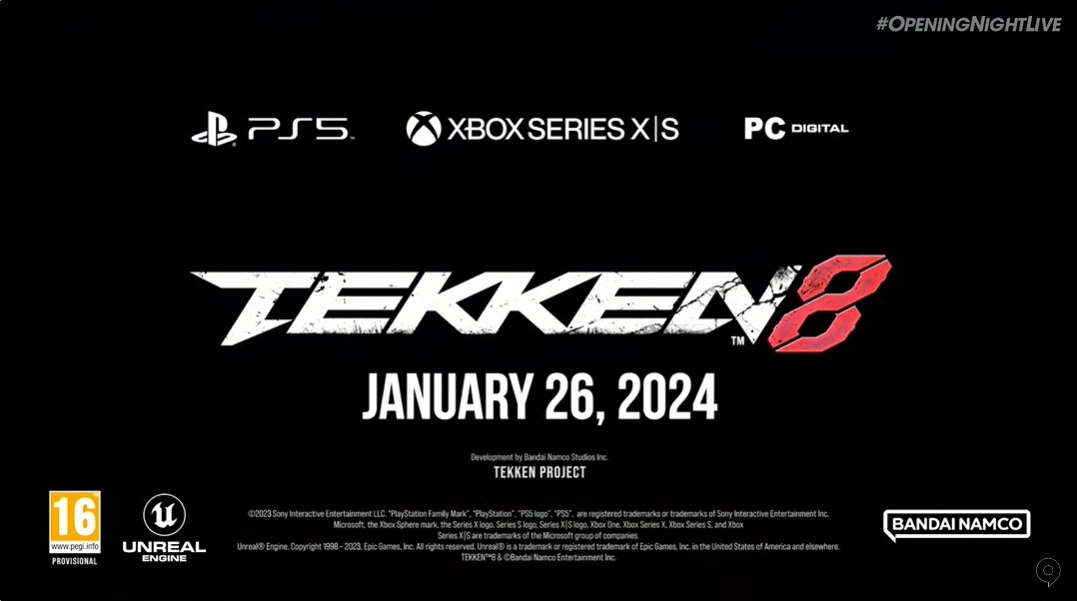 《铁拳8》公开 gamescom 2023 最新宣传影片，发售日2024年1月26日迎接对战新章