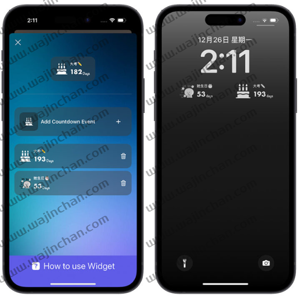 在iPhone 锁定画面加入日期倒数计时器，提醒你每个重要日期 第10张