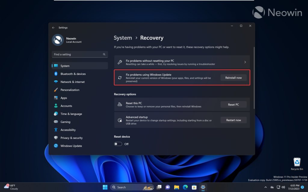 Win11新功能上线，用Windows Update修复问题！