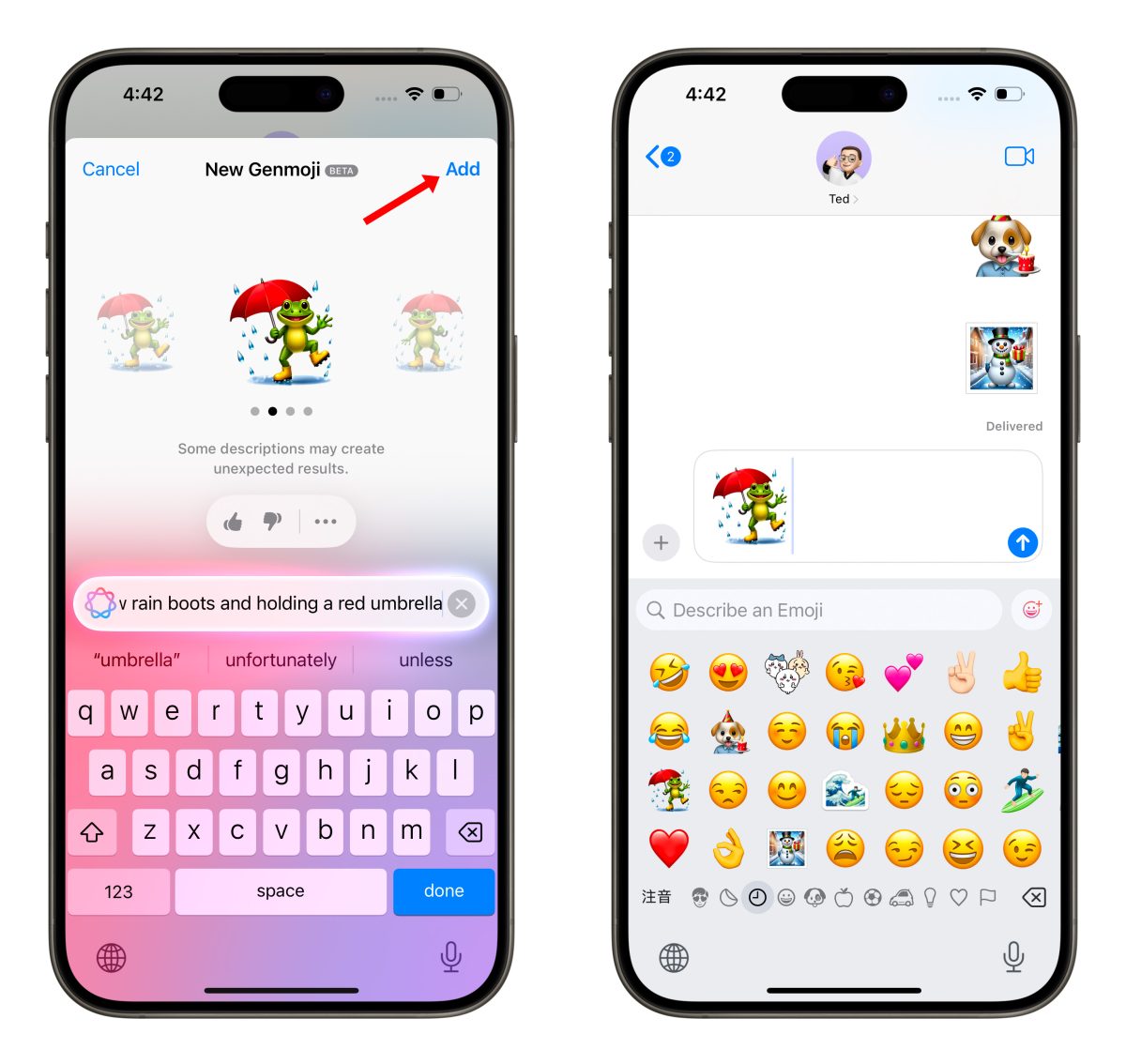 Apple Intelligence「Genmoji」上手体验：轻鬆创作特色 Emoji，对话增添更多乐趣 第9张