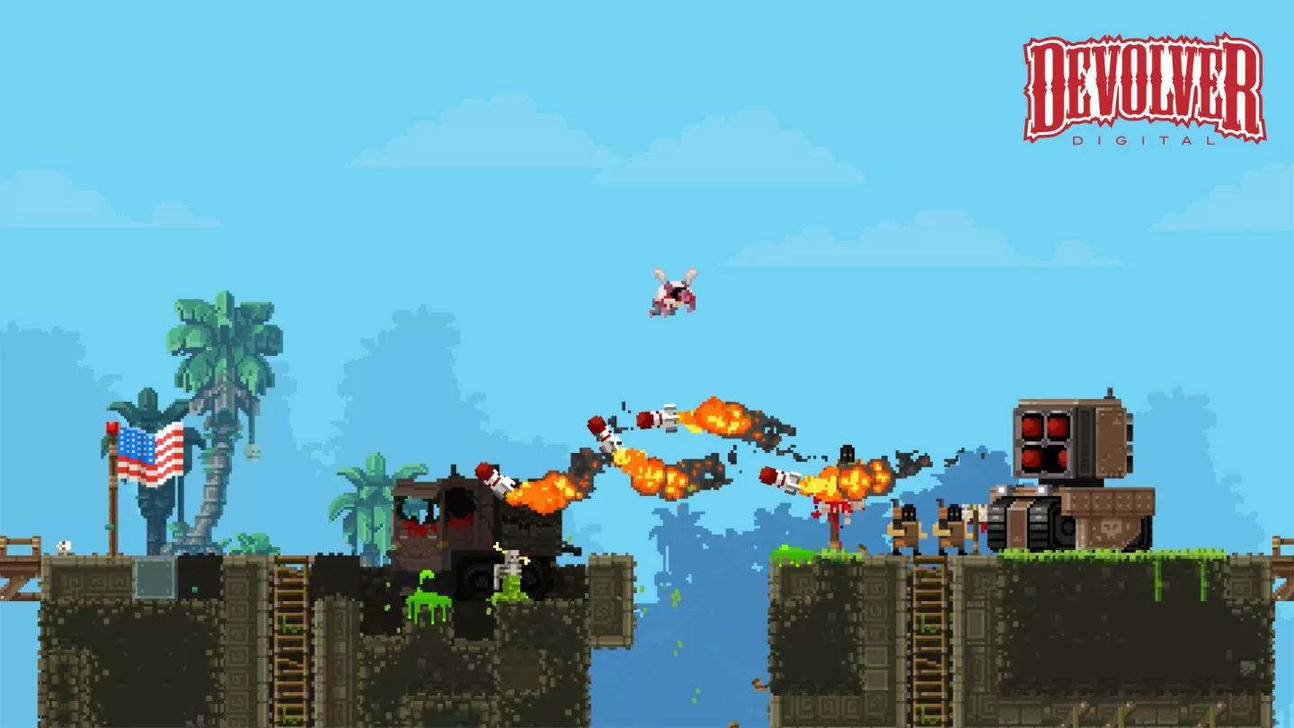 欢庆经典像素动作游戏《Broforce》将在8/8迎接重大改版