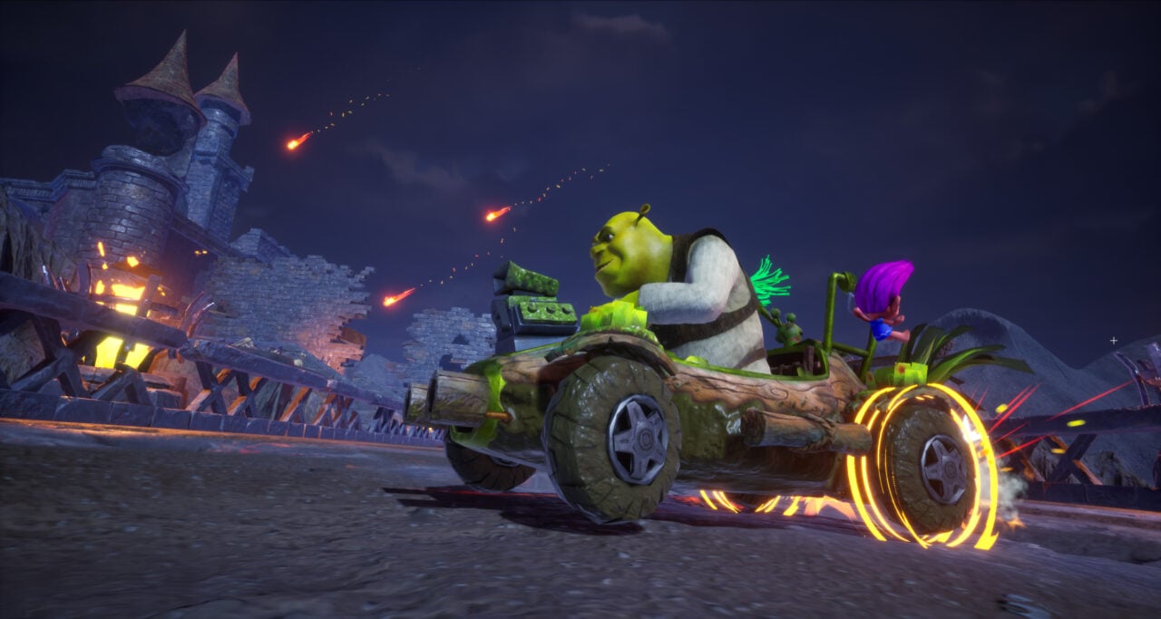 卡丁赛车游戏《梦工厂全明星赛车》宣布2023年推出！与Shrek和Po等人互相较劲！