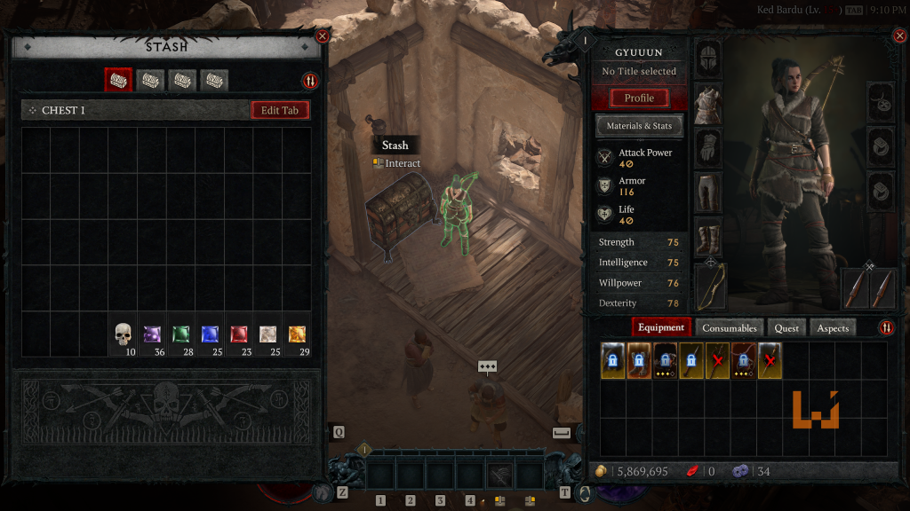 《Diablo IV》装备不想卖？背包一直满？简单步骤让你有更多储存空间！