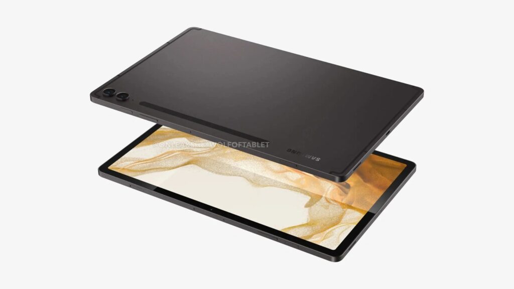 Samsung Galaxy Tab S9 FE+高清渲染图出炉：四等边大屏+纽扣双摄，或于7月26日亮相！