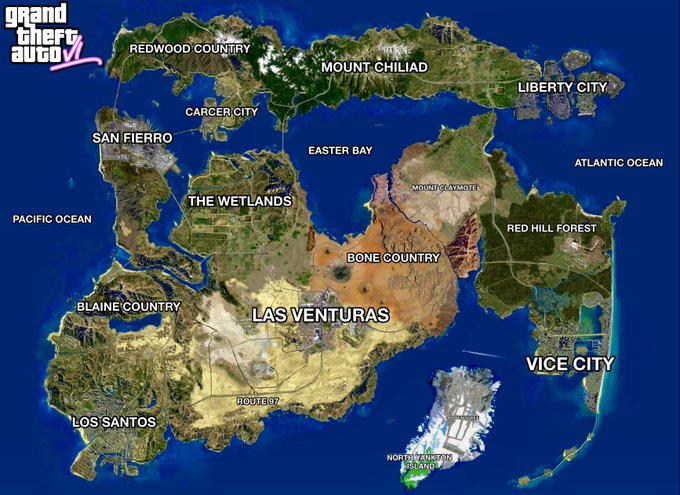 地图太小？ 《GTA 6》将首次引入动态地图