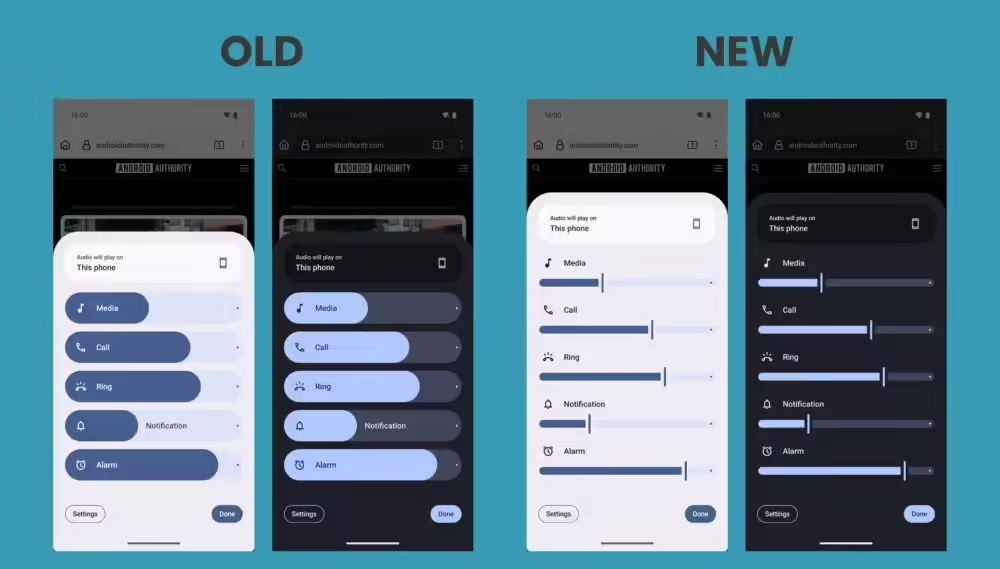 Android 16 音量 UI 又改样，药丸条又改返长条设计