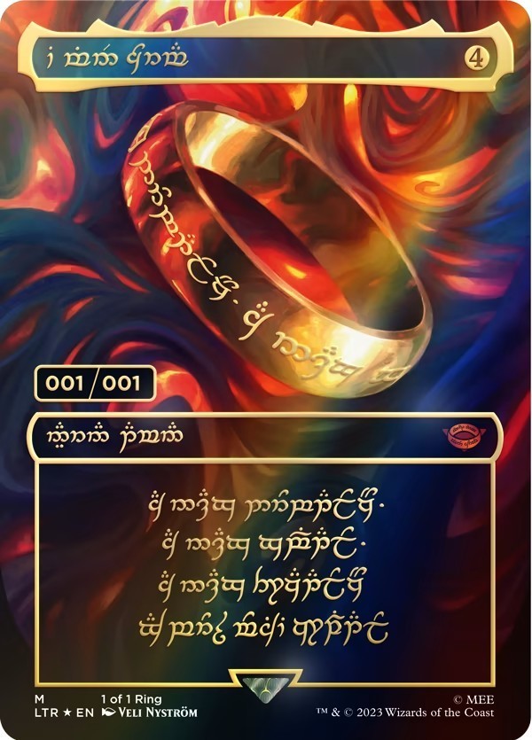 《魔法风云会》全球唯一一张《魔戒》“至尊魔戒”一抽入魂发生了！ 目前已知悬赏价格为...