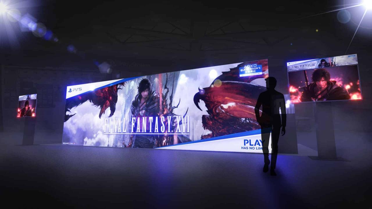 图一《FINAL-FANTASY-XVI》上市庆祝活动6月22日正式开跑！ 图为台北地下街
