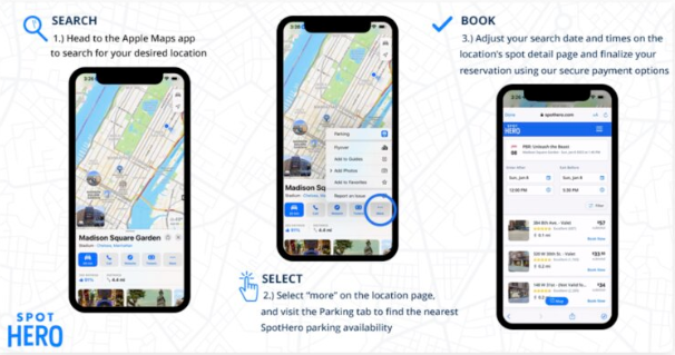 用Apple Maps 就可以带你去停车场还能帮你预约车位 第1张