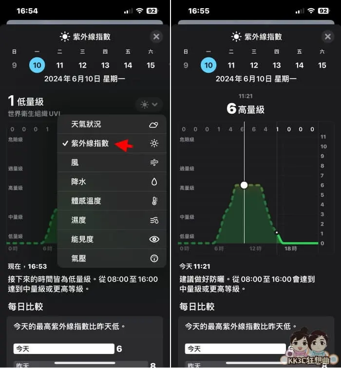 6个 iPhone 天气必须知道的功能：降雨机率、紫外线指数、体感温度