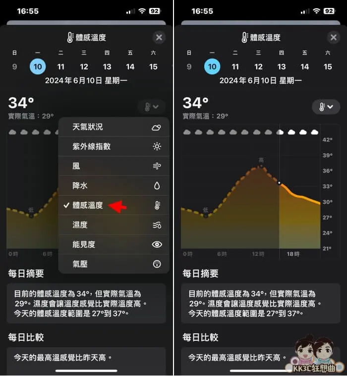 6个 iPhone 天气必须知道的功能：降雨机率、紫外线指数、体感温度