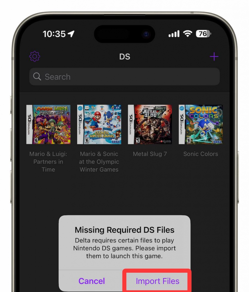 解决Delta 模拟器跳出Missing Required DS Files 错误问题