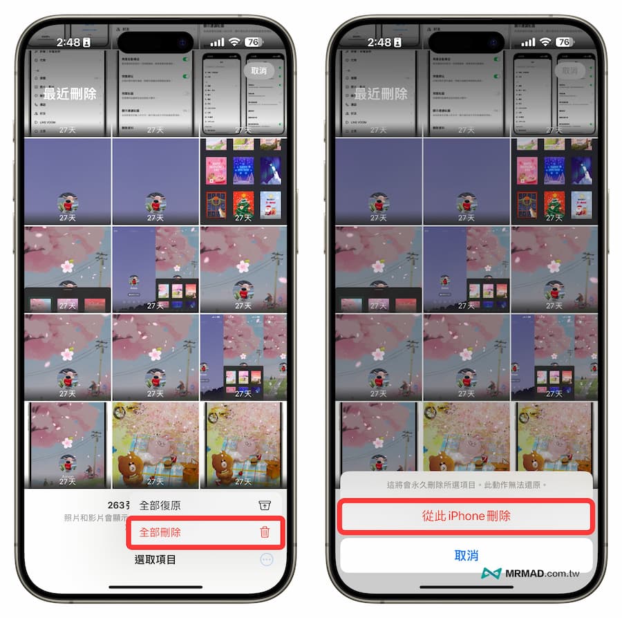 清除iPhone垃圾桶照片或视频 1