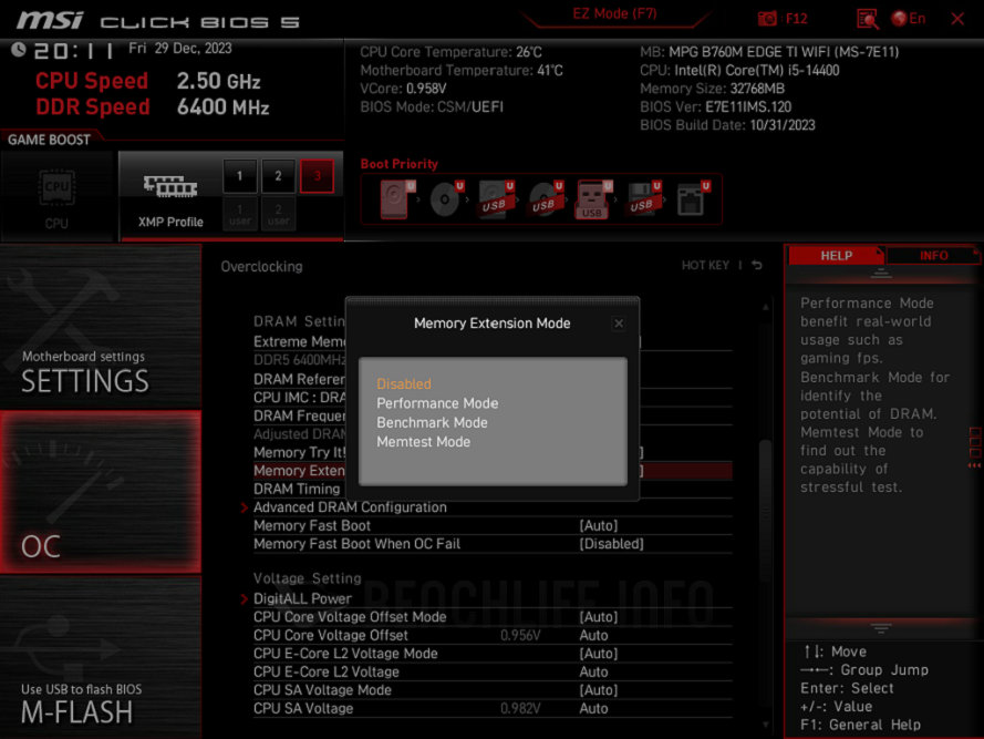 平价装机组合：MSI MPG B760M Edge Ti WiFi 搭配 Intel Core i5-14400 实测