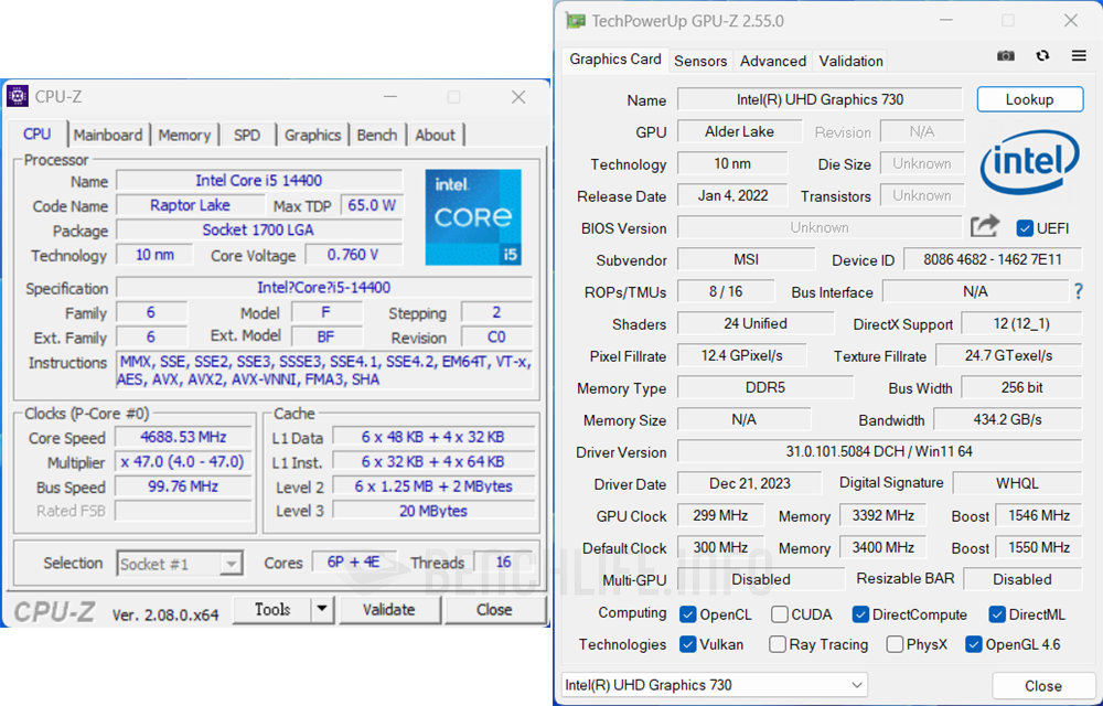 平价装机组合：MSI MPG B760M Edge Ti WiFi 搭配 Intel Core i5-14400 实测