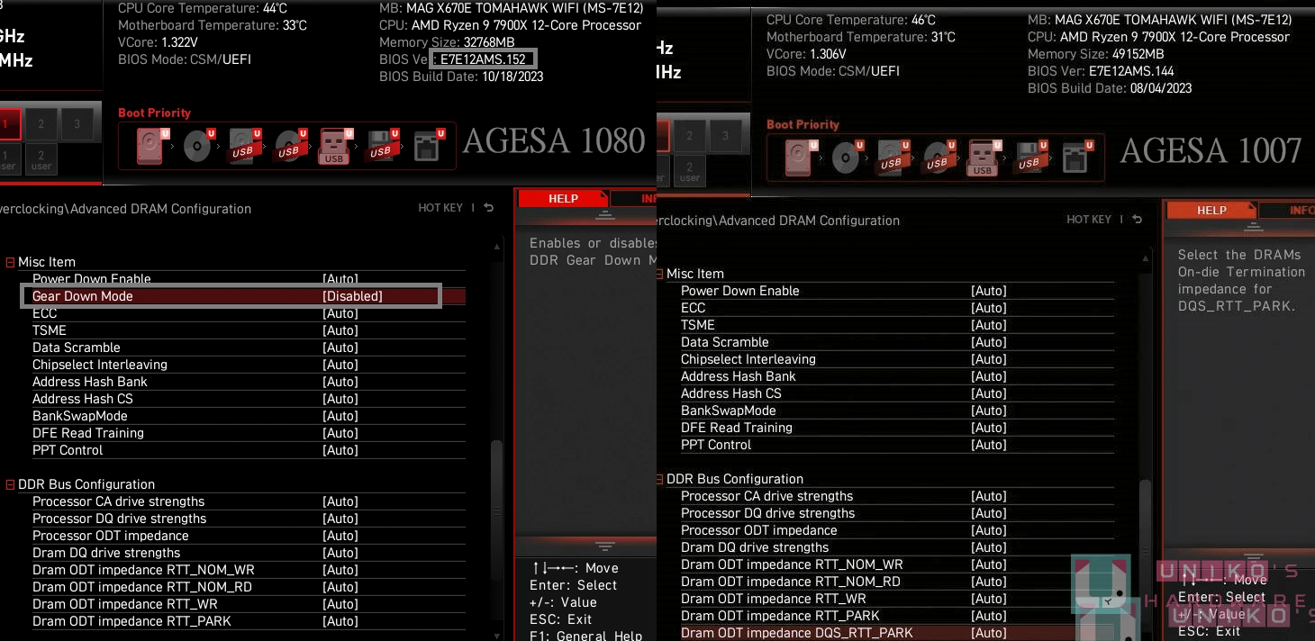 MSI X670E AGESA 1.0.8.0 BIOS FCLK 性能大提升！