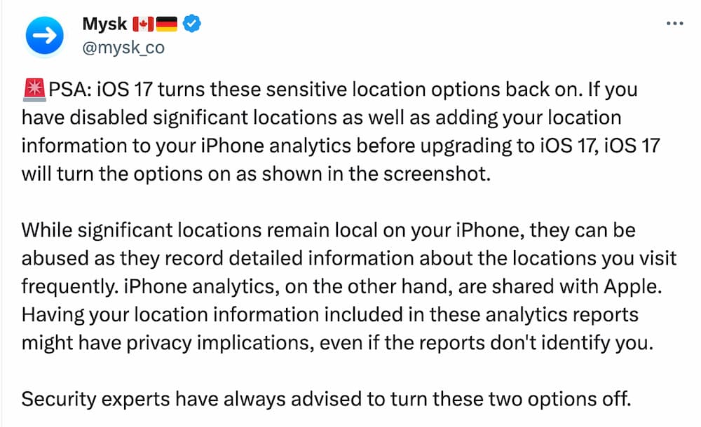 iOS 17隐私设置爆重大安全问题！ 快替iPhone关闭两项重要功能1