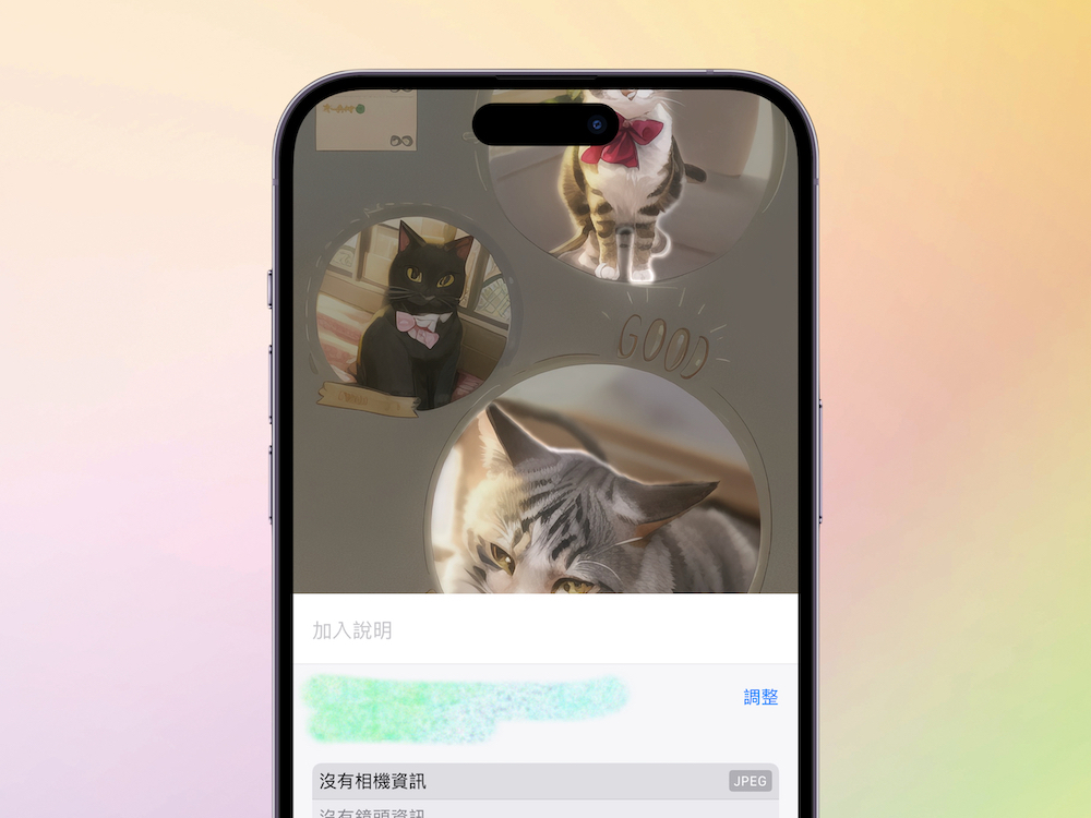 iOS17 ： 把图片往上滑 就能做出去背贴纸！