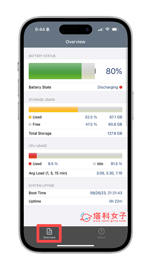 System Status： hw monitor App 监测系统信息