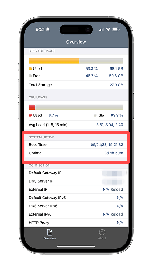 System Status： hw monitor App 查询 iPhone 开机