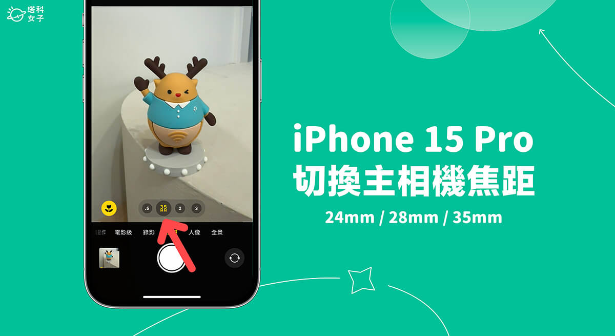 iPhone 15 Pro 相机焦距调整教程，主相机可改 24mm / 28mm / 35mm 三种变焦