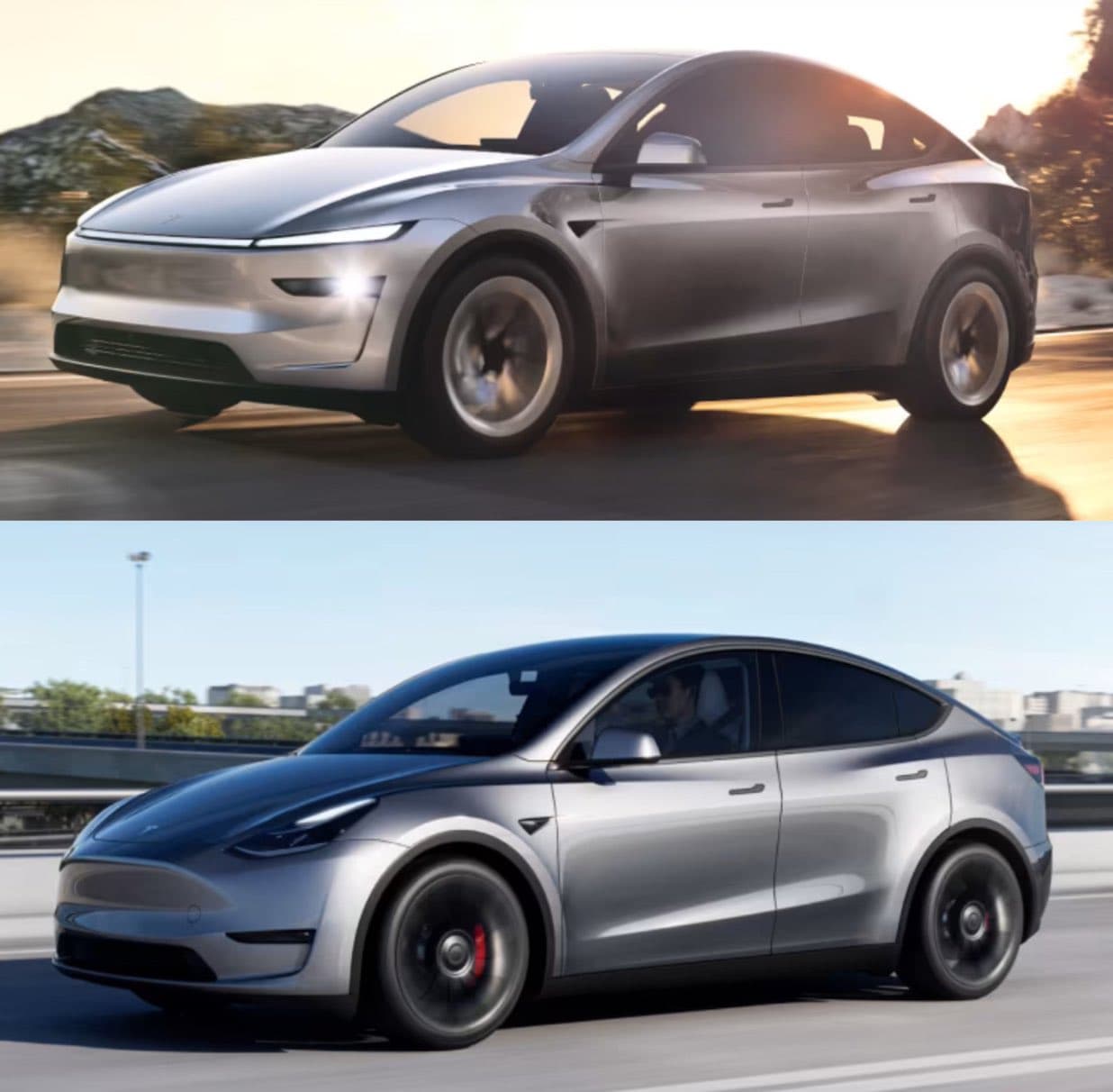 2025 Model Y Juniper vs 2024 Model Y 外观设计差异