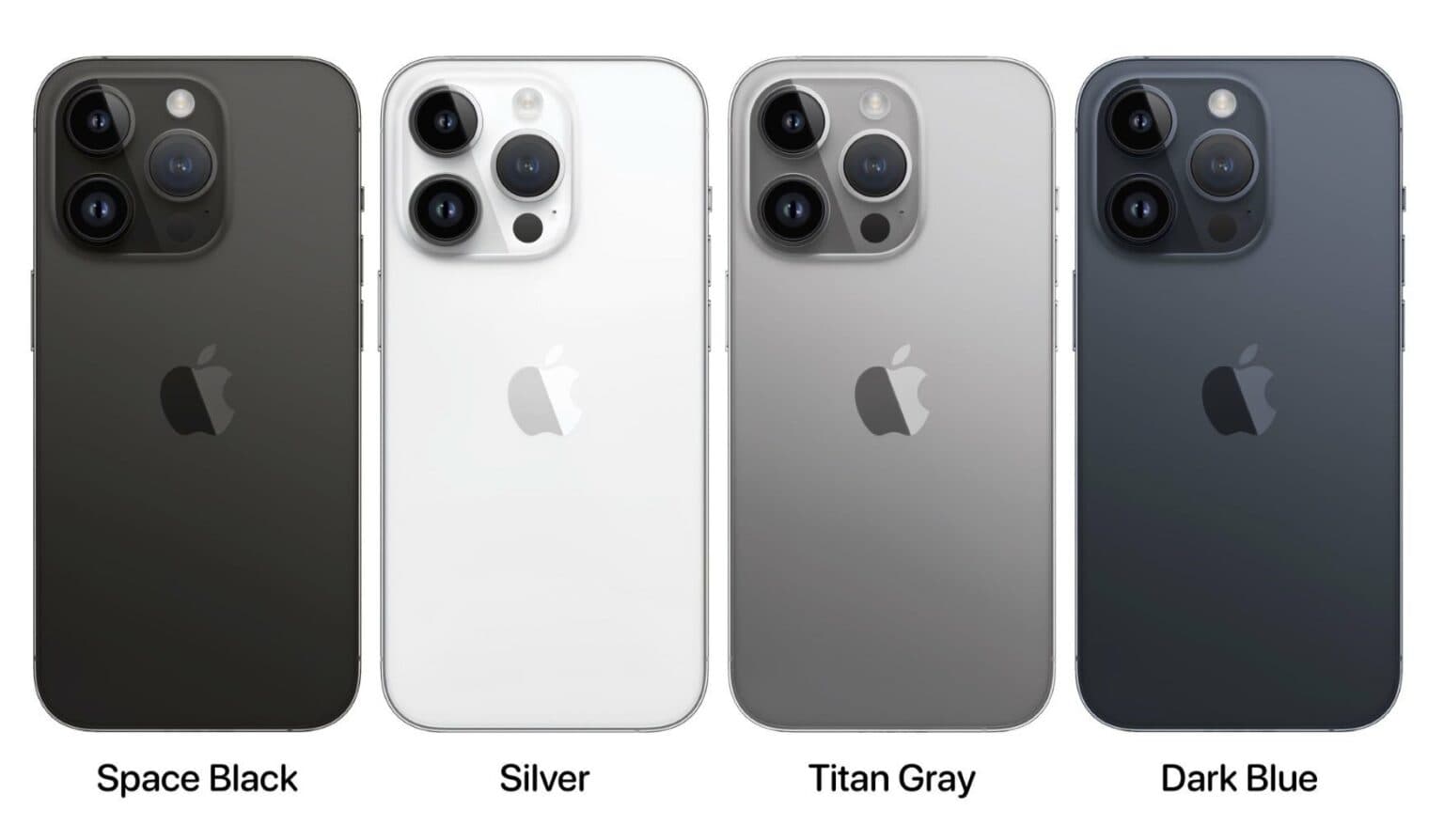 蓝灰色调显示iPhone 15 Pro系列主打颜色