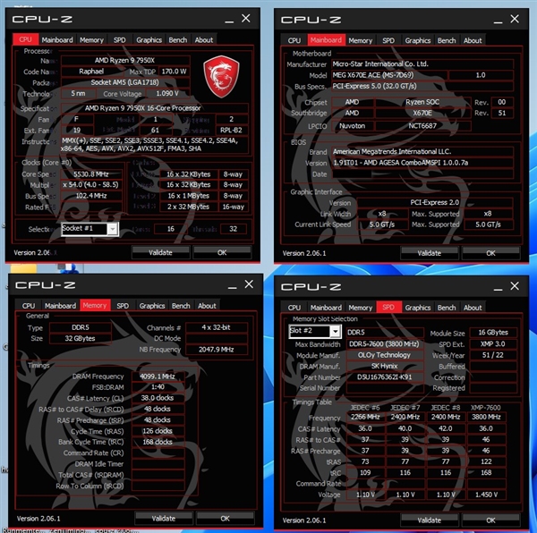AMD Ryzen 7000 DDR5内存终于完美！ 便宜主板也能上8000MHz高频