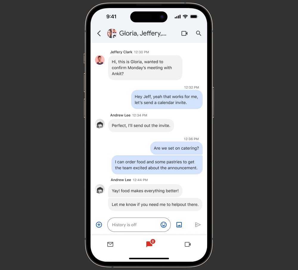 百度Chat 将消息泡泡支持延伸至 iPhone - 榜哥