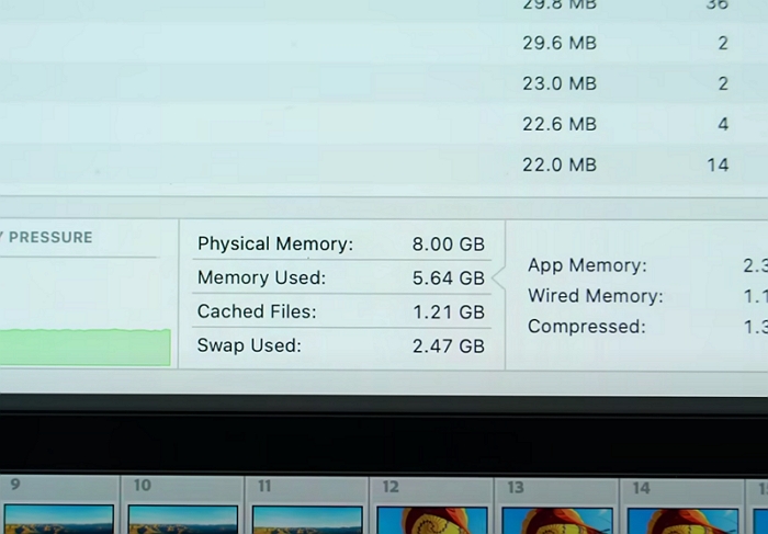 测试显示，苹果 MacBook Pro 的 8GB 内存不如 Windows PC 的 16GB 内存