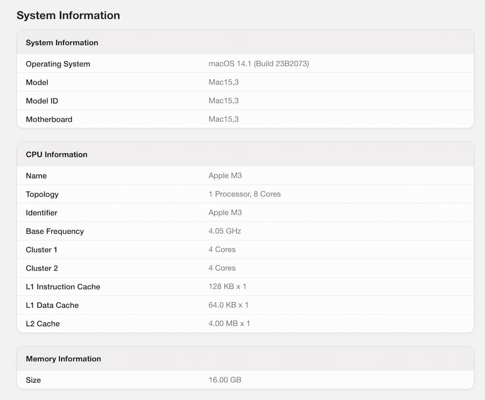 apple m3 chip benchmarks 2