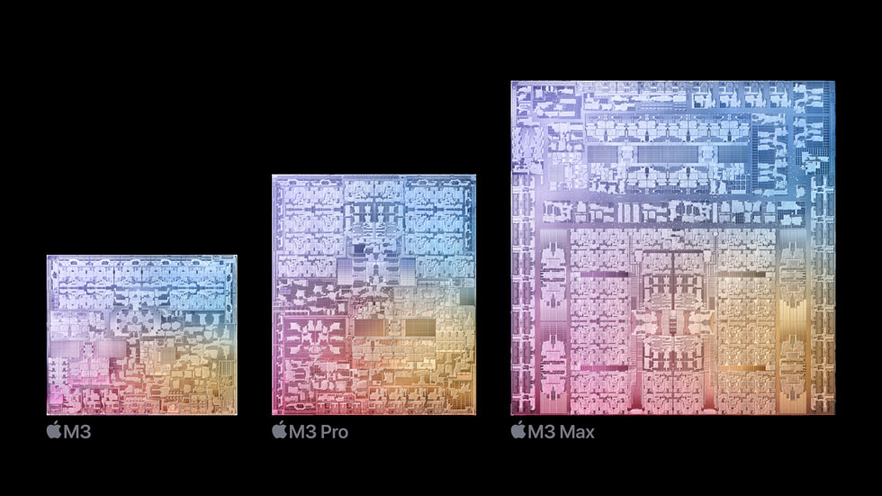 Apple发布M3、M3 Pro、M3 Max芯片：3nm工艺PC芯片、新一代图形处理器架构、支持更大的统一内存！