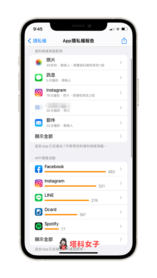 iPhone App 隐私权报告：检查哪些 偷偷存取照片或麦克风等资料 (iOS 15.2) 第3张