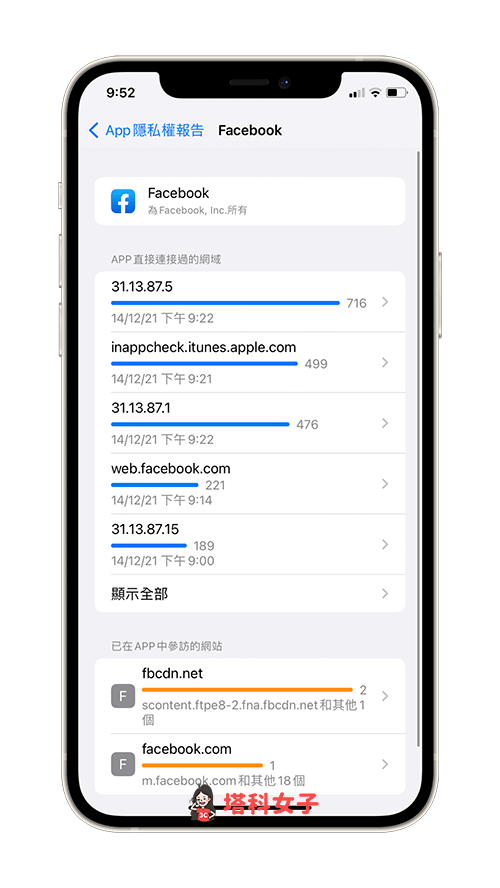 iPhone App 隐私权报告：检查哪些 偷偷存取照片或麦克风等资料 (iOS 15.2) 第6张