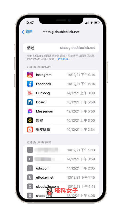 iPhone App 隐私权报告：检查哪些 偷偷存取照片或麦克风等资料 (iOS 15.2) 第10张