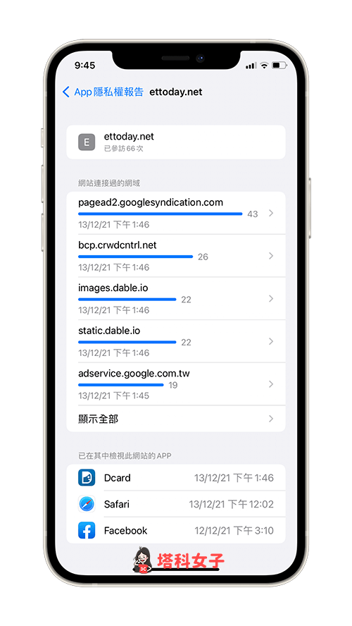 iPhone App 隐私权报告：检查哪些 偷偷存取照片或麦克风等资料 (iOS 15.2) 第8张