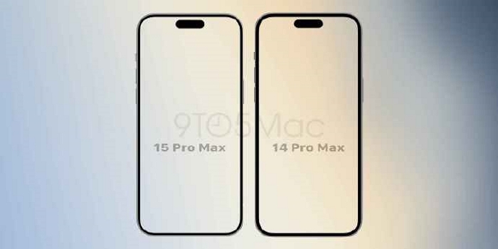 iPhone 15正面算绘图曝光，与历代苹果手机对比边框超窄